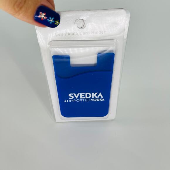 Svedka Blue and White Cell Phone Credit Card / ID holder - NWT - Picture 3 of 8